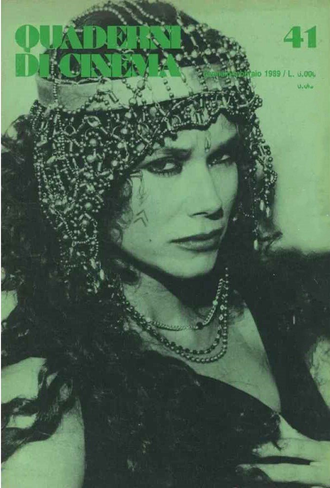 QUADERNI DI CINEMA magazine side cover Issue 41  January/February 1989
