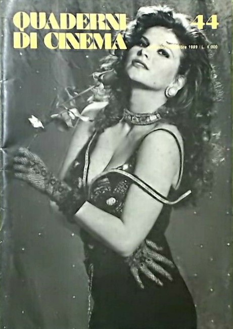 QUADERNI DI CINEMA magazine side cover Issue 44  September/December 1989