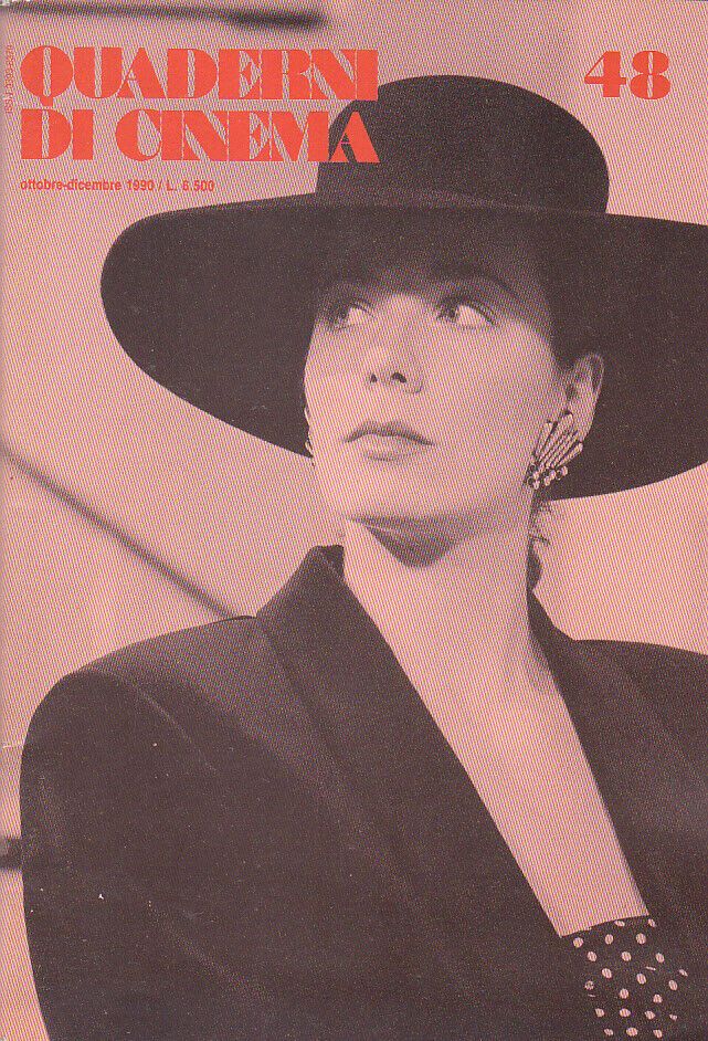 QUADERNI DI CINEMA magazine side cover Issue 48  October/December 1990
