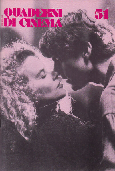 QUADERNI DI CINEMA magazine side cover Issue 51  1992