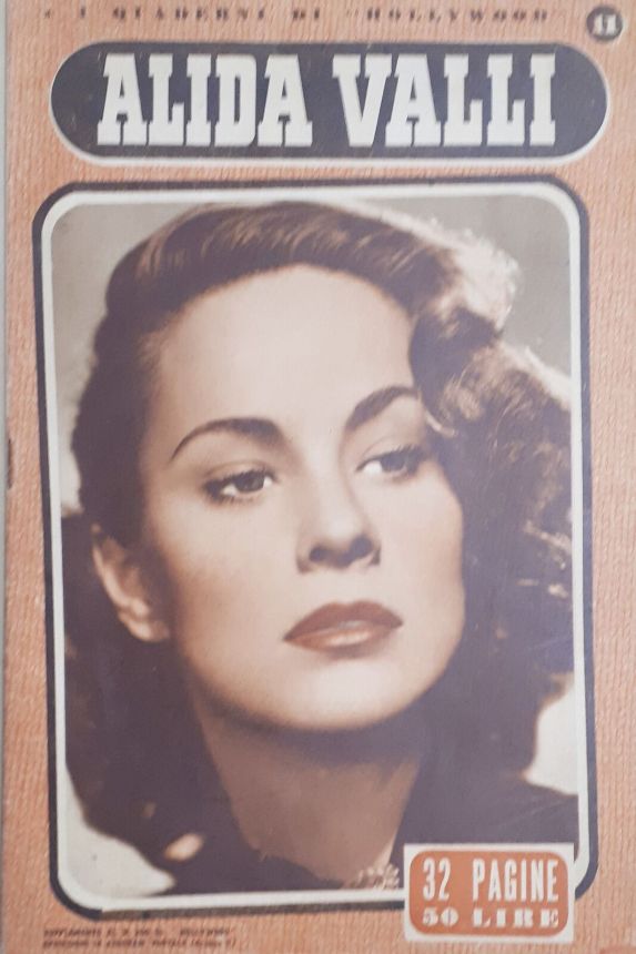 QUADERNI DI HOLLYWOOD magazine side cover Issue 11   1949