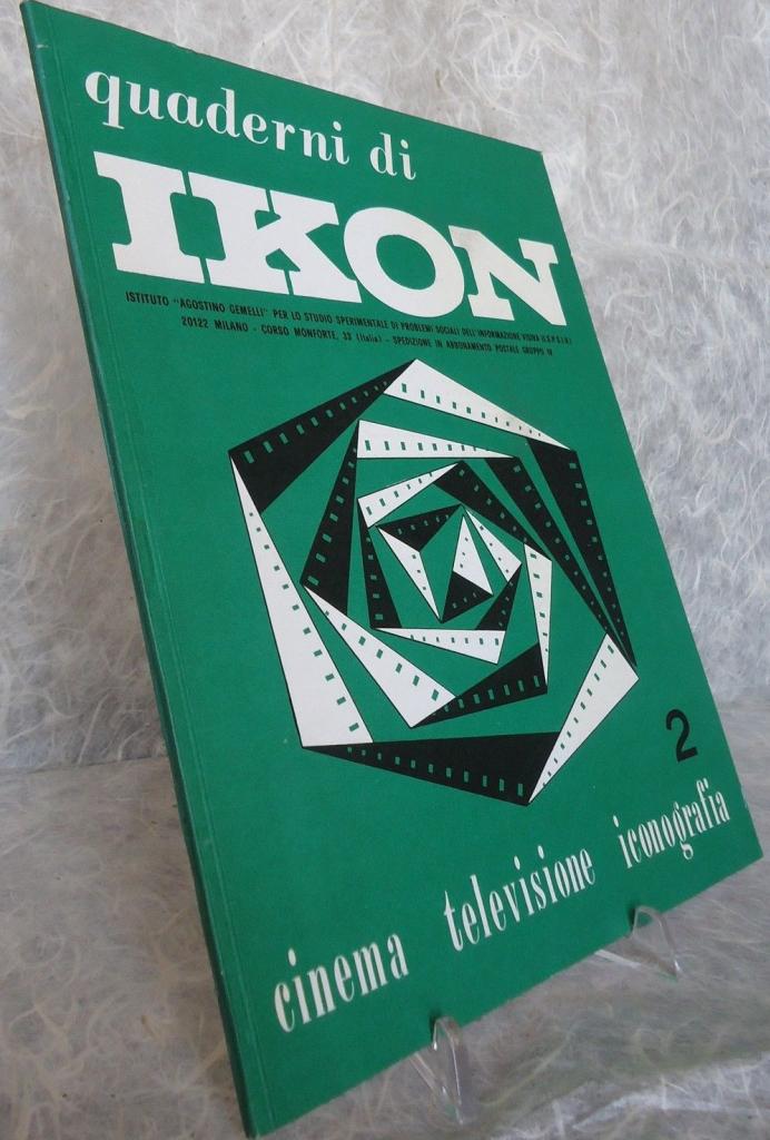 QUADERNI DI IKON magazine side cover Issue 2 January 1968