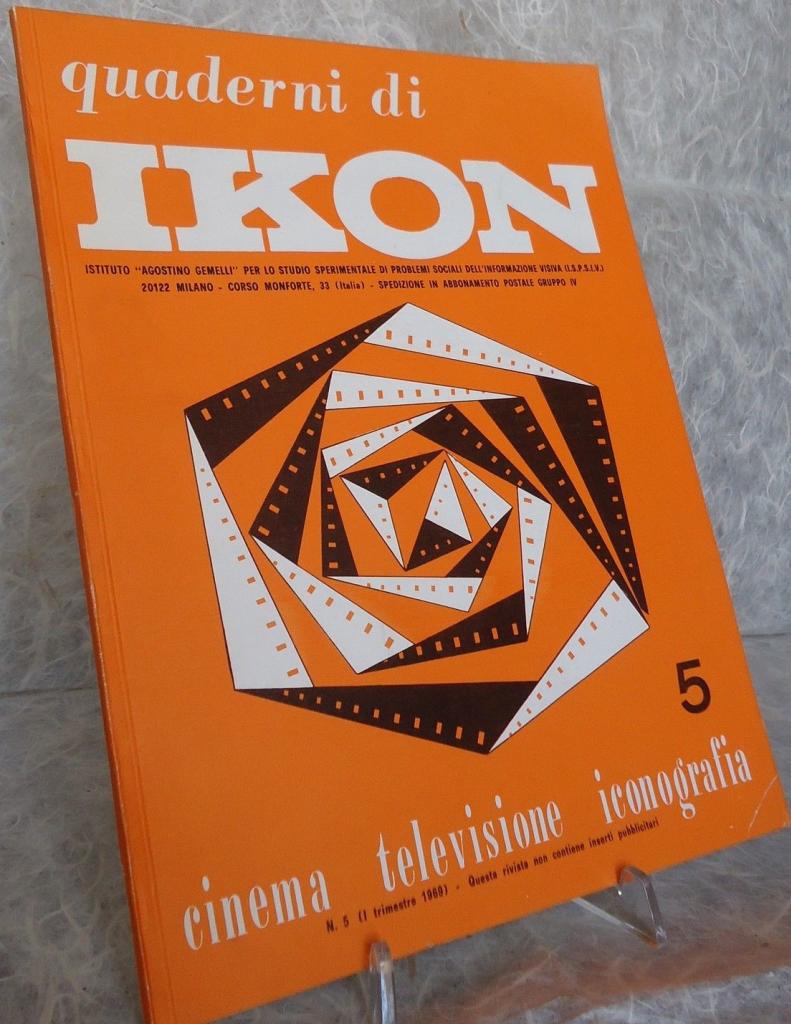 QUADERNI DI IKON magazine side cover Issue 5 January/March 1969