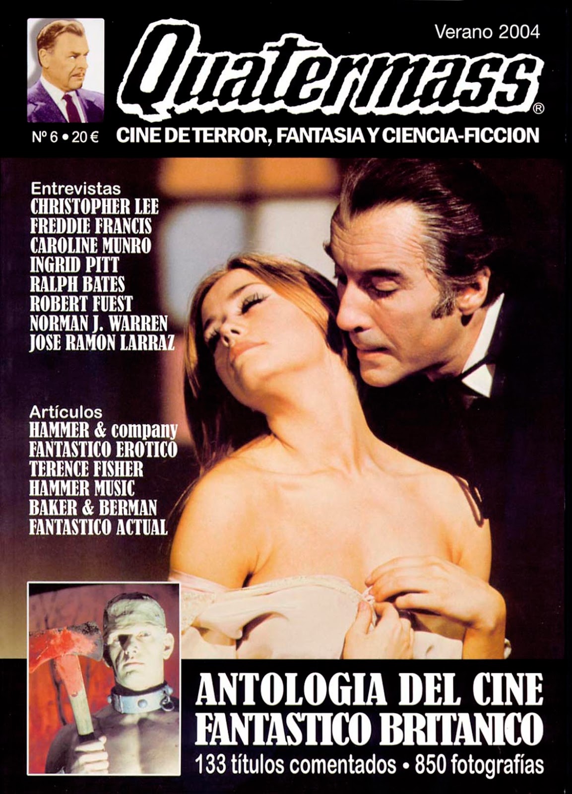 QUATERMASS magazine side cover Issue 6 Summer 2004