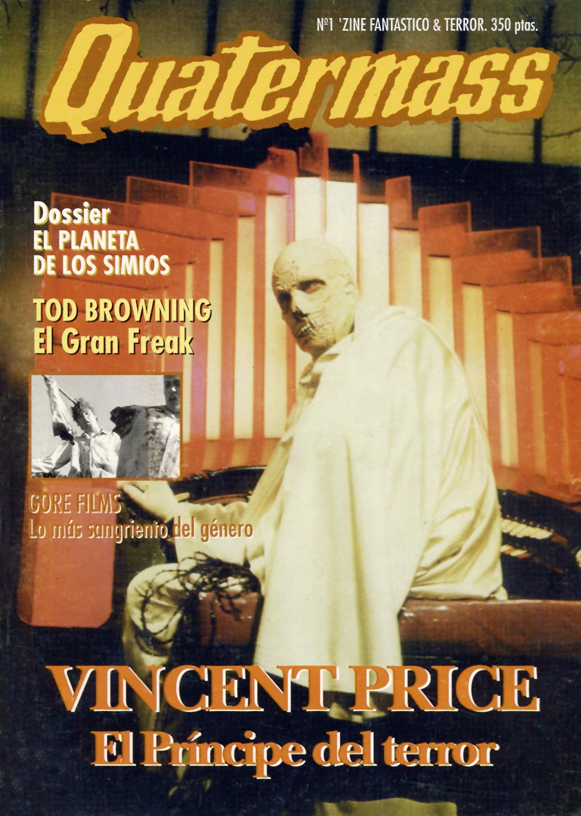 QUATERMASS magazine side cover Issue 1 February 1994