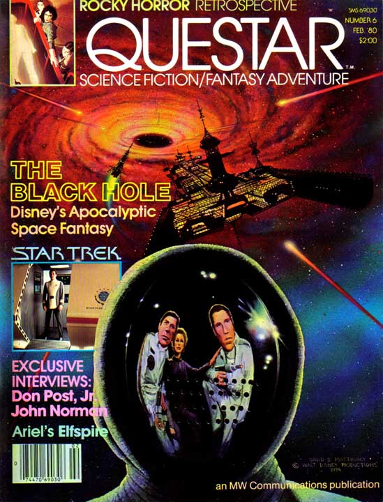 QUESTAR magazine side cover Issue 6 February 1980
