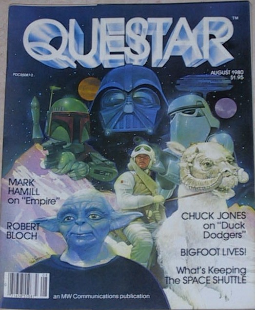 QUESTAR magazine side cover Issue 8 August 1980