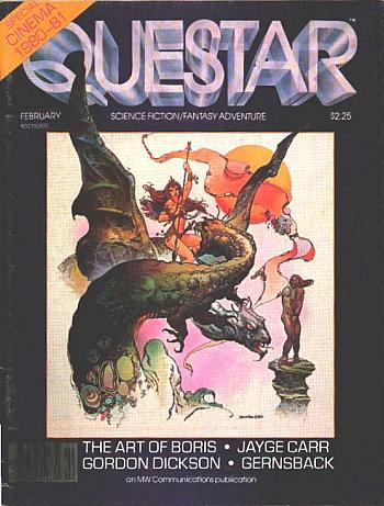 QUESTAR magazine side cover Issue 11 February 1981