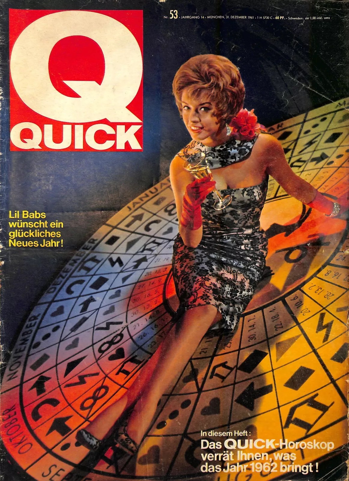 QUICK (DE) magazine side cover Issue 53 31 December 1961