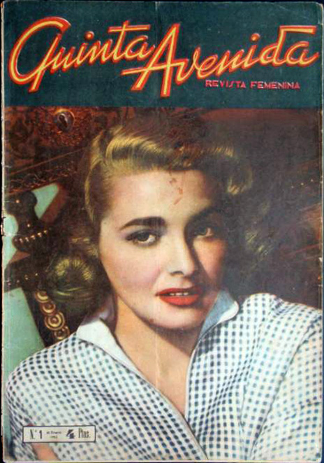 QUINTA AVENIDA magazine side cover Issue 1 1 February 1952