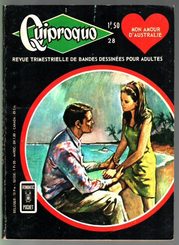 QUIPROQUO magazine side cover Issue 28   1970