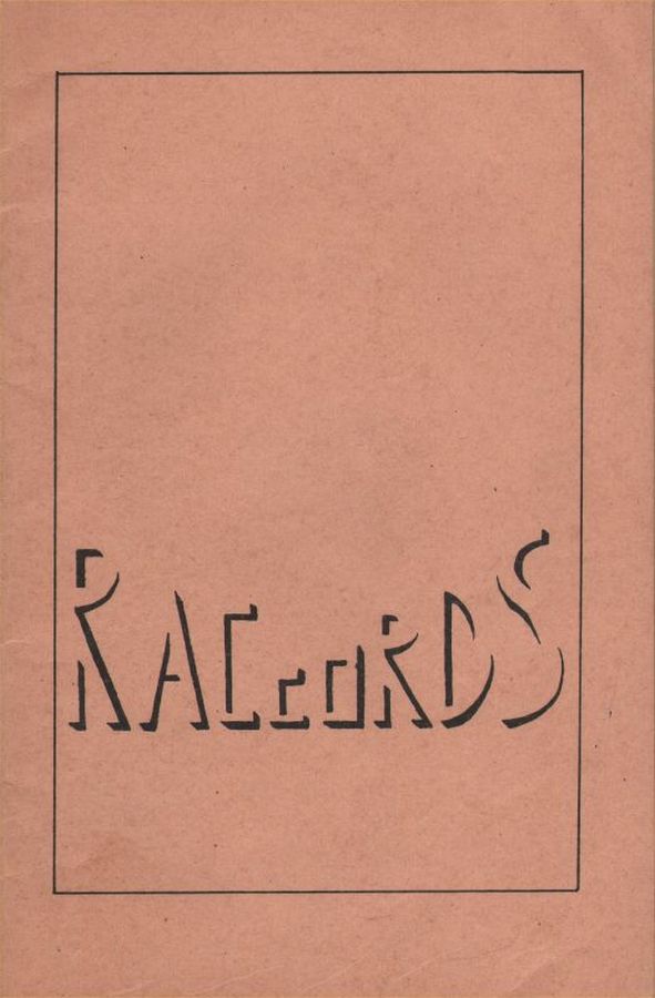 RACCORDS magazine side cover Issue 2/3 March 1950