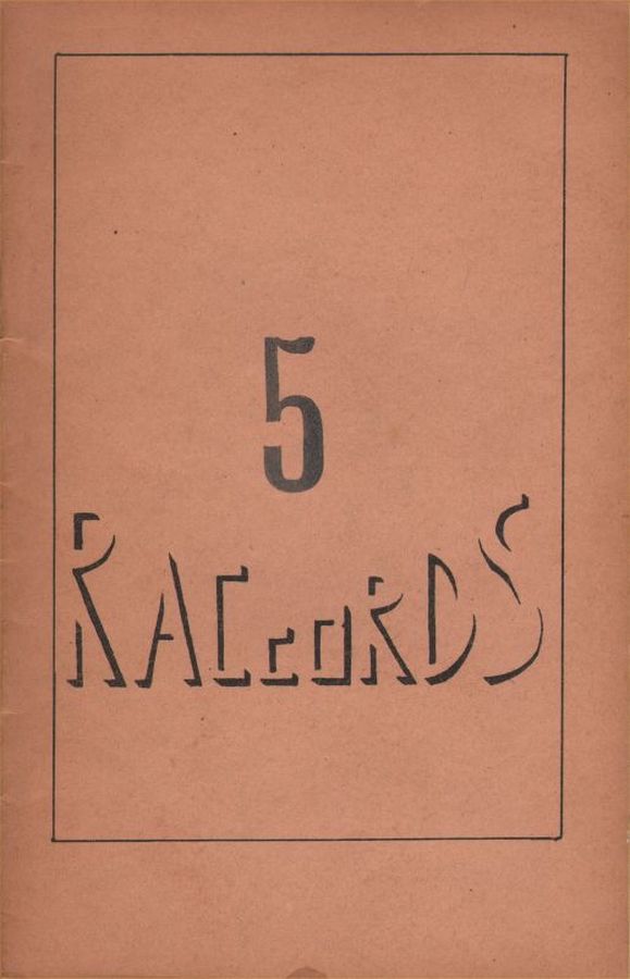 RACCORDS magazine side cover Issue 5 October 1950