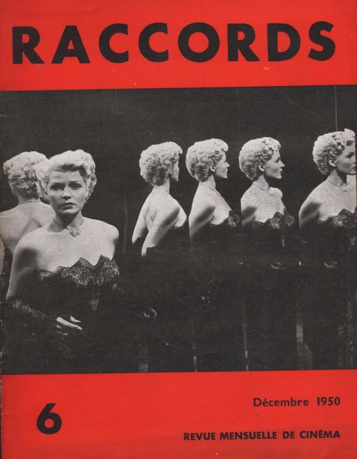 RACCORDS magazine side cover Issue 6 December 1950