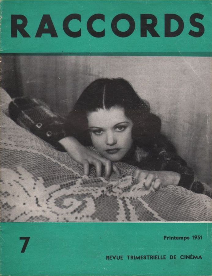RACCORDS magazine side cover Issue 7 Spring 1951
