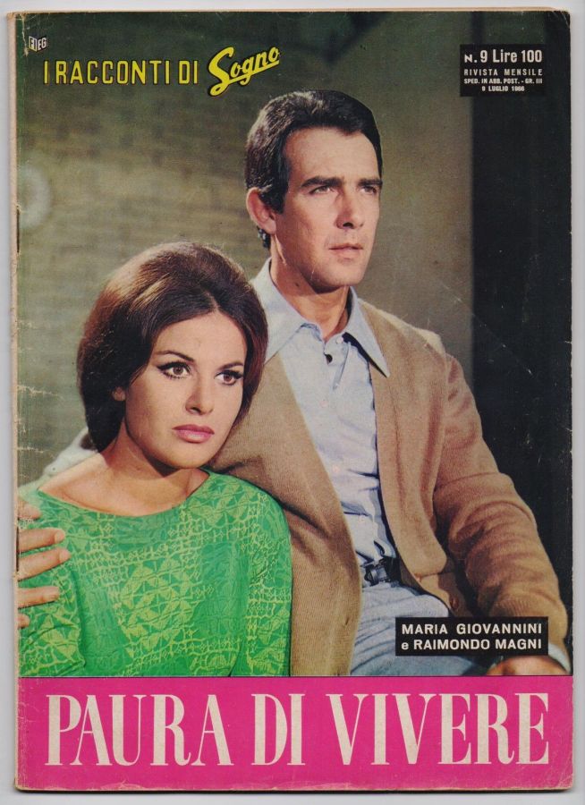I RACCONTI DI SOGNO magazine side cover Issue 9 9 July 1966