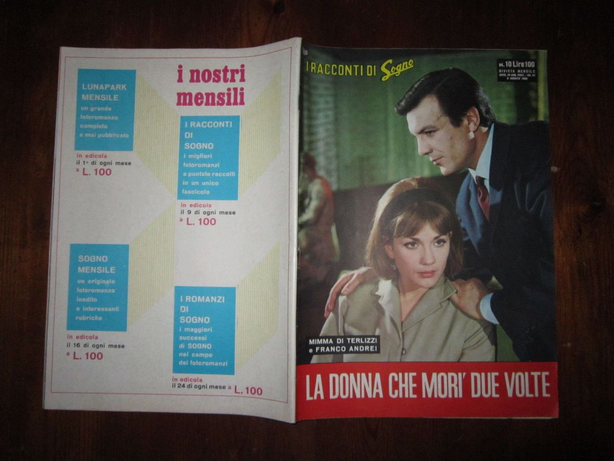 I RACCONTI DI SOGNO magazine side cover Issue 10 9 August 1966