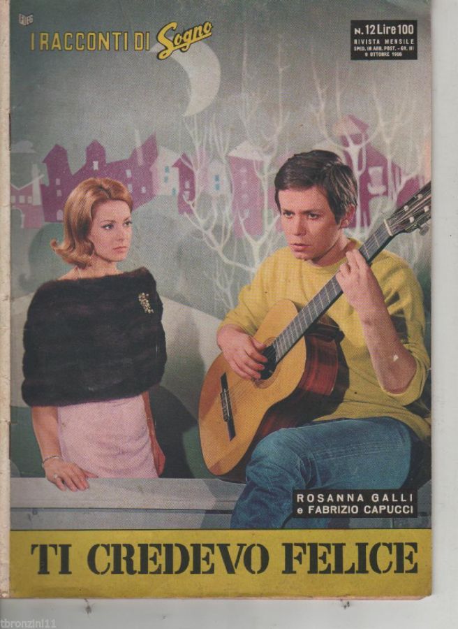 I RACCONTI DI SOGNO magazine side cover Issue 12 9 October 1966
