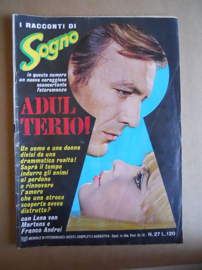 I RACCONTI DI SOGNO magazine side cover Issue 27   1968