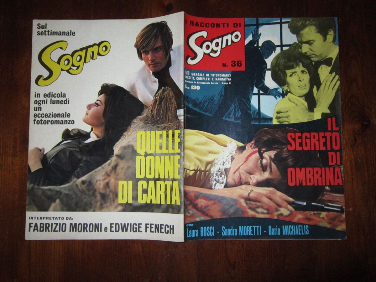 I RACCONTI DI SOGNO magazine side cover Issue 36   1968