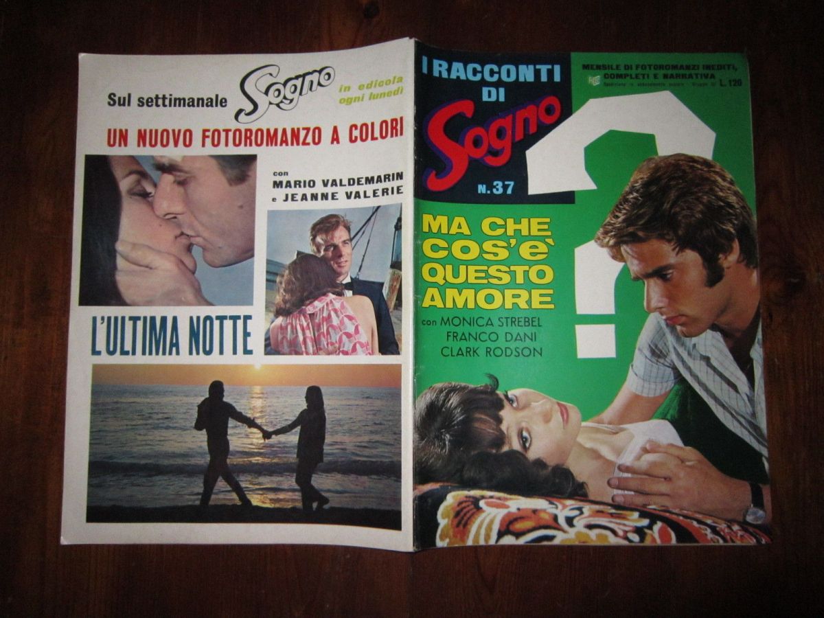 I RACCONTI DI SOGNO magazine side cover Issue 37   1968