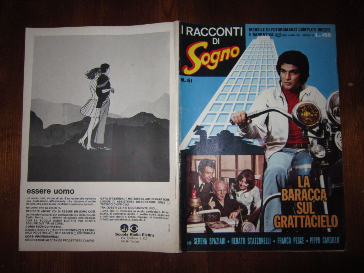 I RACCONTI DI SOGNO magazine side cover Issue 51   1970