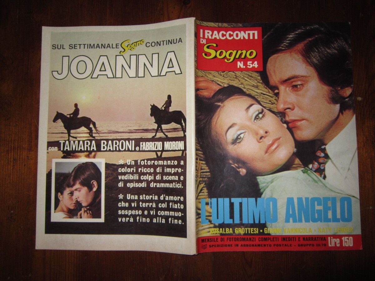 I RACCONTI DI SOGNO magazine side cover Issue 54   1970