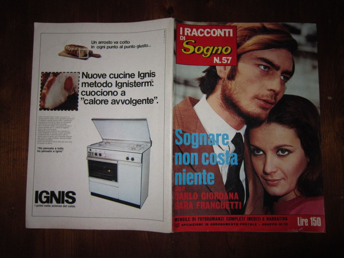 I RACCONTI DI SOGNO magazine side cover Issue 57   1970