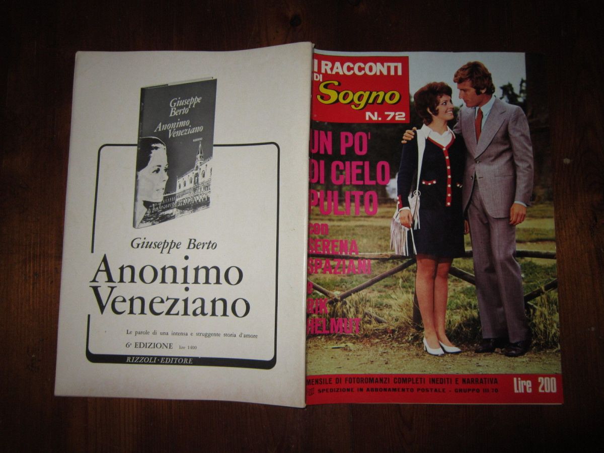 I RACCONTI DI SOGNO magazine side cover Issue 72   1971