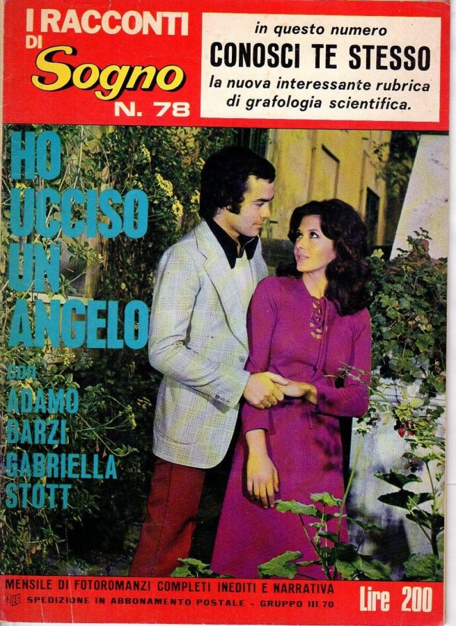I RACCONTI DI SOGNO magazine side cover Issue 78   1972