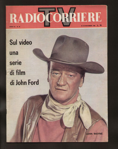 RADIOCORRIERE TV magazine side cover 24 November 1963