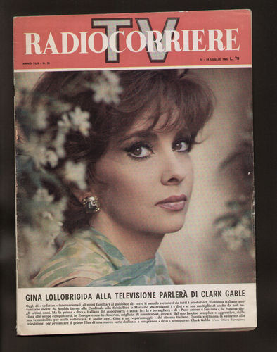 RADIOCORRIERE TV magazine side cover 18 July 1965
