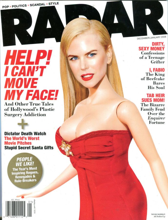 RADAR USA magazine side cover  December 2007/ January 2008 