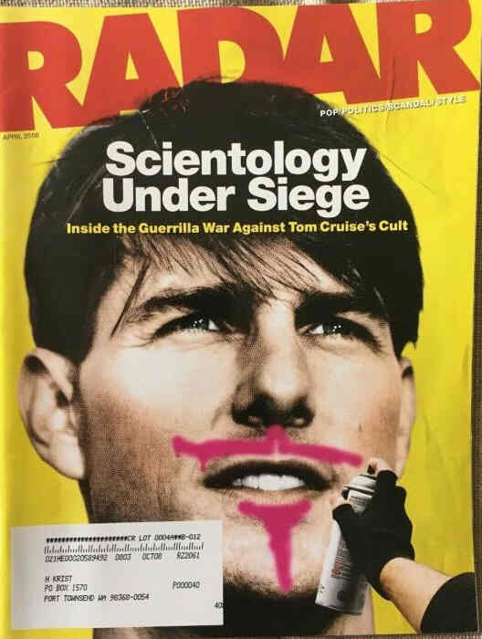 RADAR USA magazine side cover  April 2008