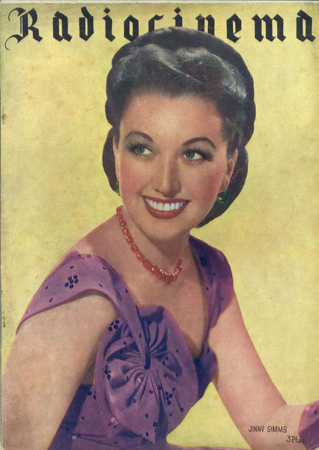 RADIOCINEMA magazine side cover Issue 109   1945