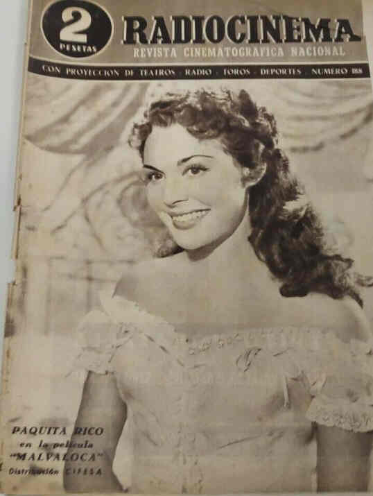 RADIOCINEMA magazine side cover Issue 188   1954