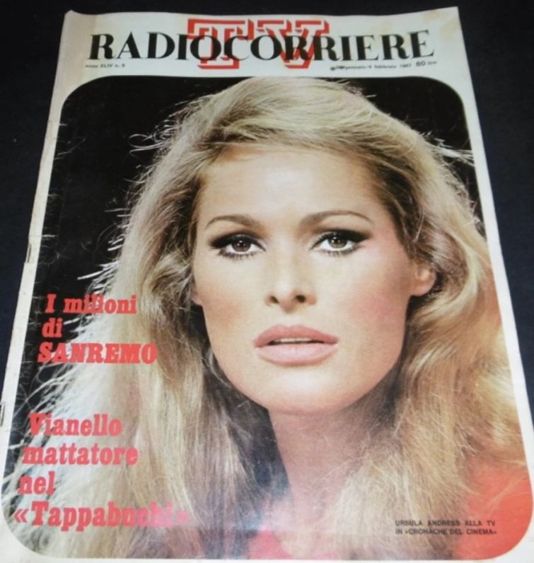 RADIOCORRIERE TV magazine side cover Issue 5  February 1967
