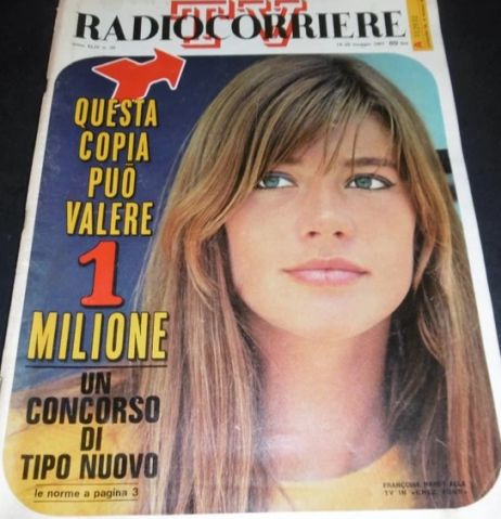 RADIOCORRIERE TV magazine side cover Issue 20  May 1967