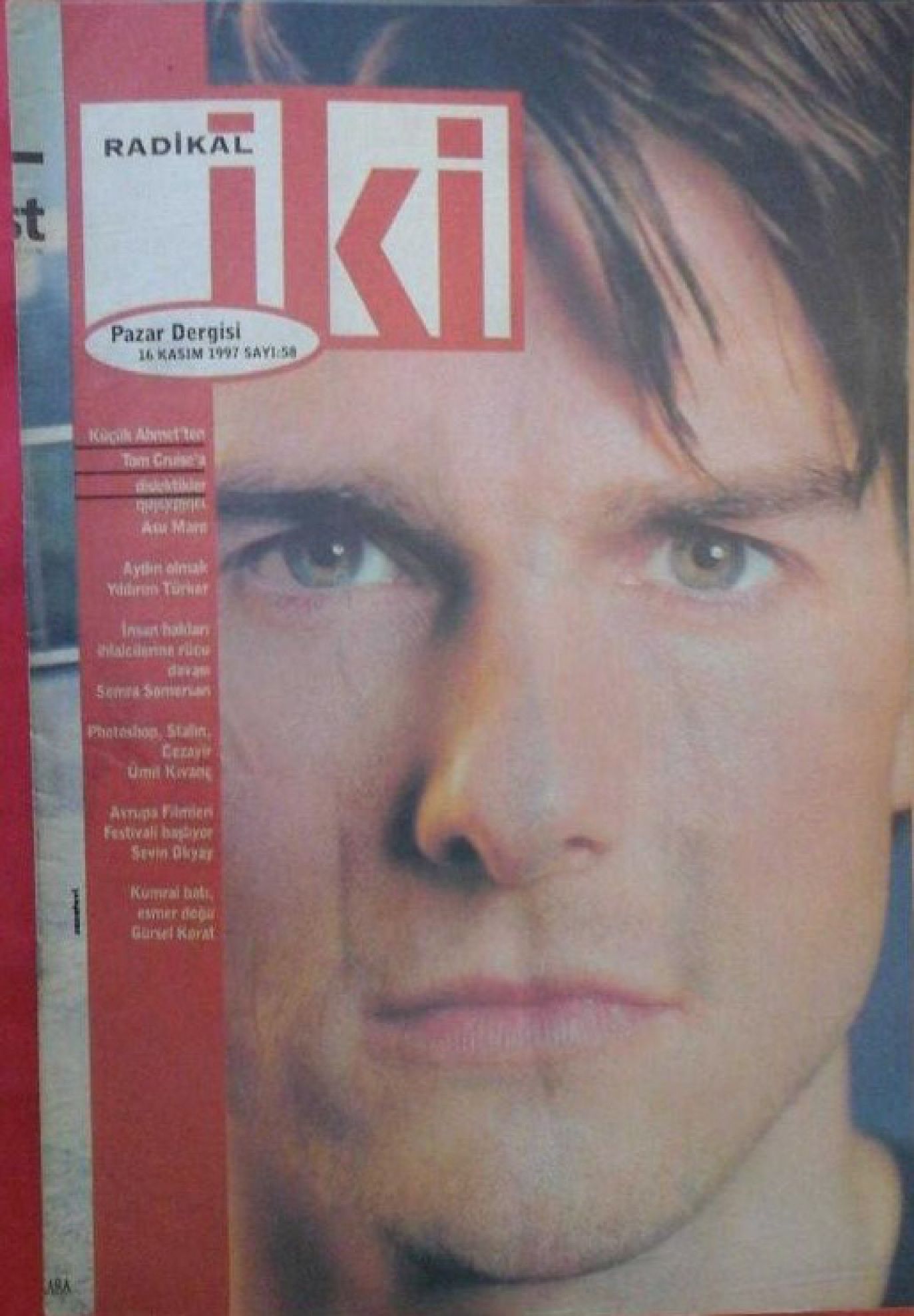 RADIKAL IKI magazine side cover Issue 58 16 November 1997