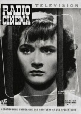 RADIO CINEMA TELEVISION/TELERAMA magazine side cover Issue 1 22 January 1950