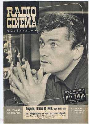 RADIO CINEMA TELEVISION/TELERAMA magazine side cover Issue 103 6 January 1952