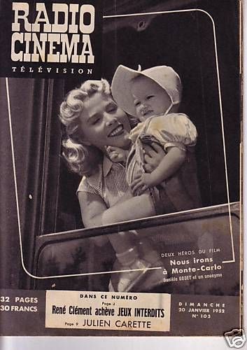 RADIO CINEMA TELEVISION/TELERAMA magazine side cover Issue 105 20 January 1952