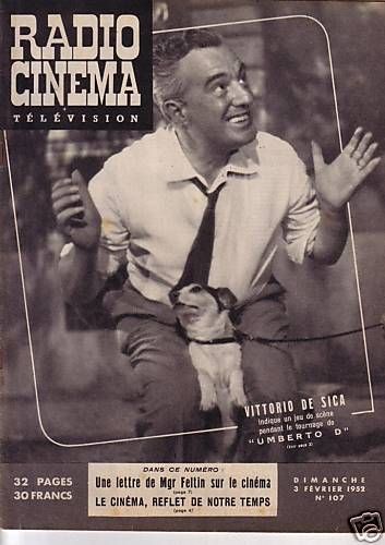 RADIO CINEMA TELEVISION/TELERAMA magazine side cover Issue 107 3 February 1952