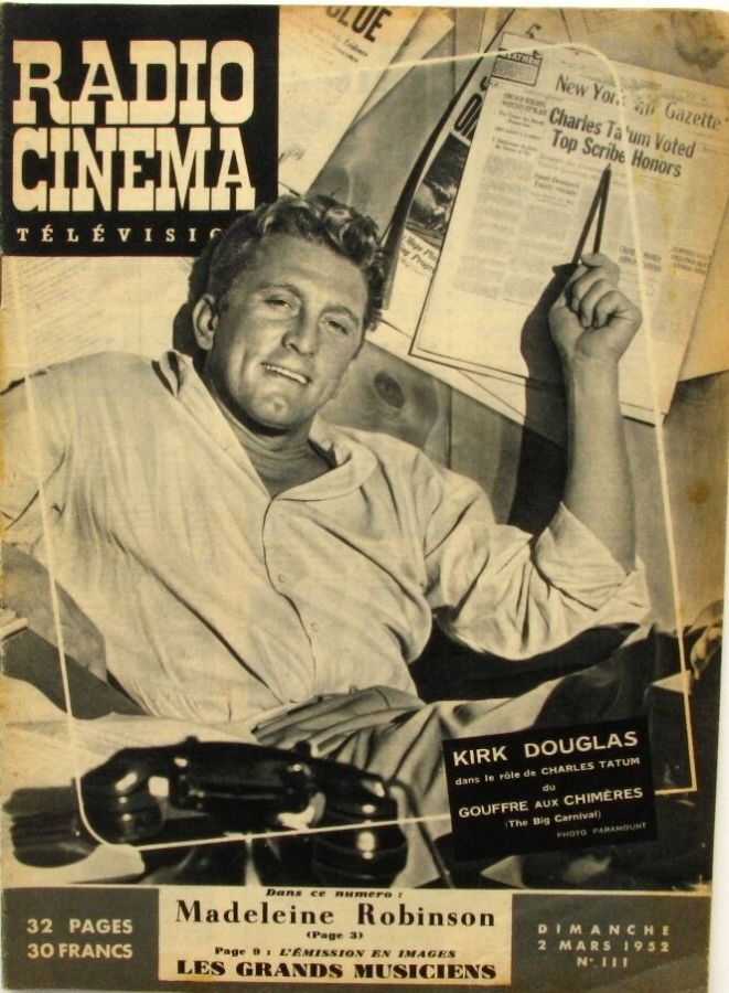 RADIO CINEMA TELEVISION/TELERAMA magazine side cover Issue 111 2 March 1952