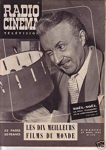 RADIO CINEMA TELEVISION/TELERAMA magazine side cover Issue 119 27 April 1952