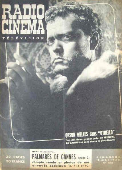 RADIO CINEMA TELEVISION/TELERAMA magazine side cover Issue 122 18 May 1952