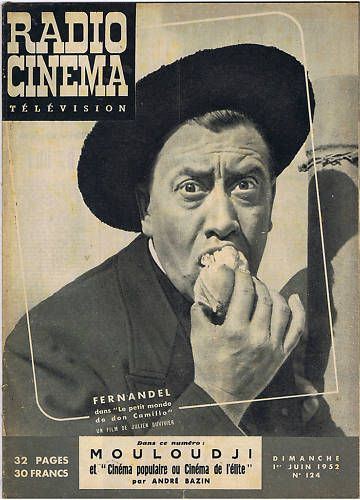 RADIO CINEMA TELEVISION/TELERAMA magazine side cover Issue 124 1 June 1952