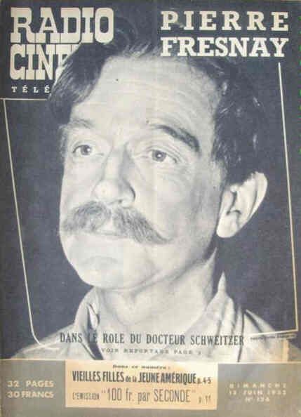 RADIO CINEMA TELEVISION/TELERAMA magazine side cover Issue 126 15 June 1952