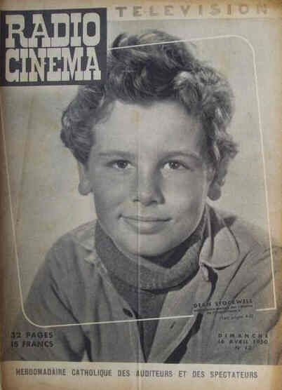 RADIO CINEMA TELEVISION/TELERAMA magazine side cover Issue 13 16 April 1950