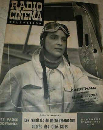 RADIO CINEMA TELEVISION/TELERAMA magazine side cover Issue 135 17 August 1952